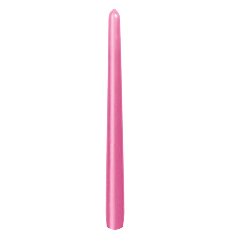 Sviečka kon 245 mm - cyklamenová /fuchsia